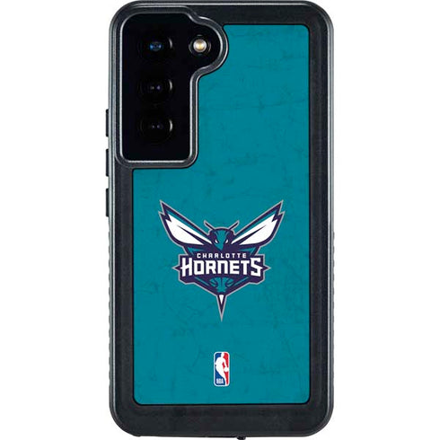 NBA Charlotte Hornets Distressed Galaxy S24 Waterproof Case